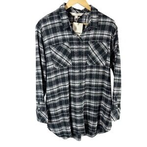 Barbour Thora Mono Check Long Sleeve Shirt Size US 10